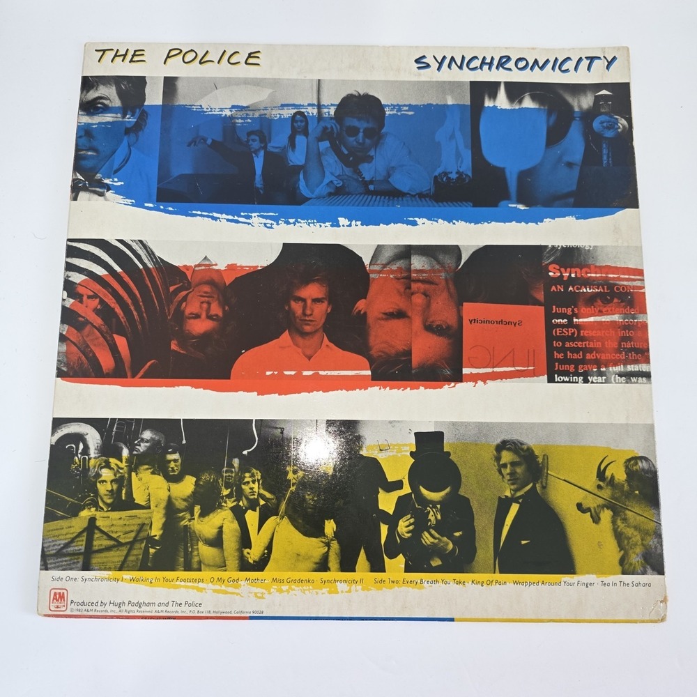 POLICE 💙❤️💛 SYNCHRONICITY Vinyl LP 1983 Shrink Hype Record Album STING VG+/EX